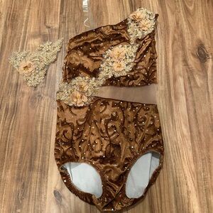 Youth Brown One-Shoulder fully custom costume